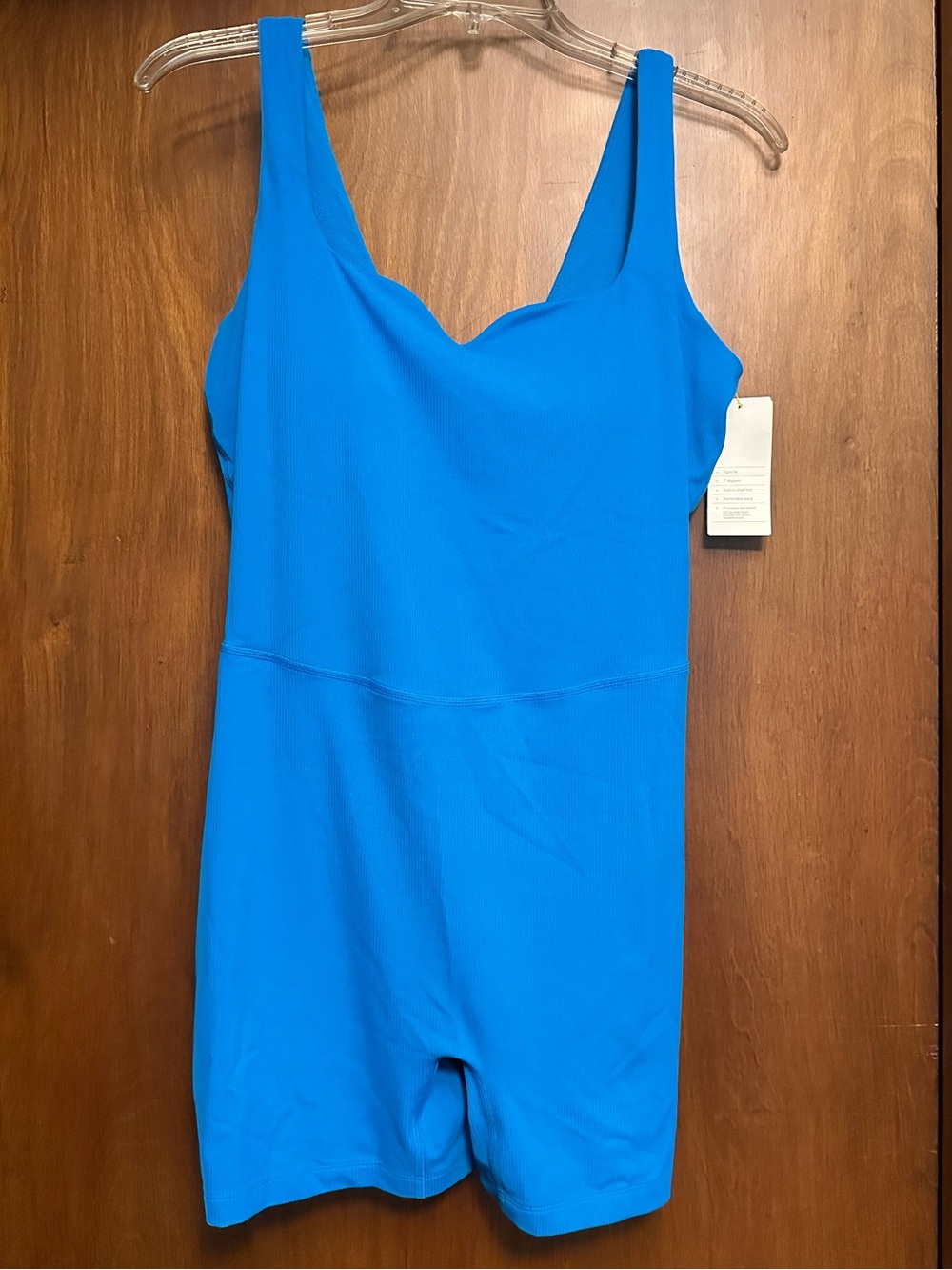 All In motion Blue Romper with Built-in Bra - NWT Size L